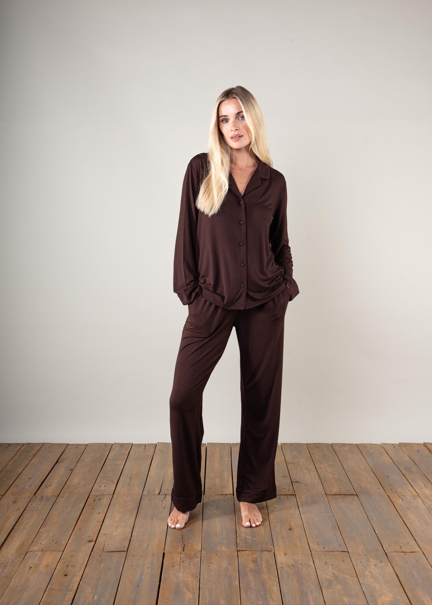 The Luxury Pyjamas in Chocolate