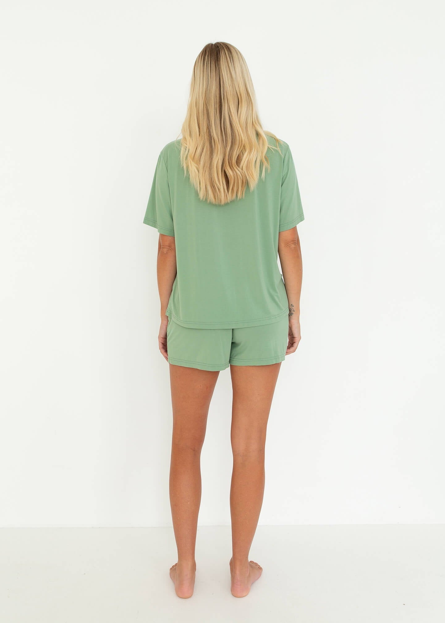 The Summer Shorts Set Matcha - Plush Underwear