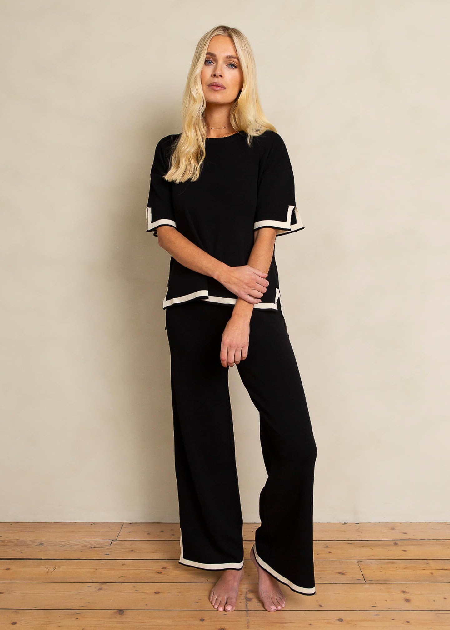 The Soft Wide Leg Loungewear Set - Plush Underwear
