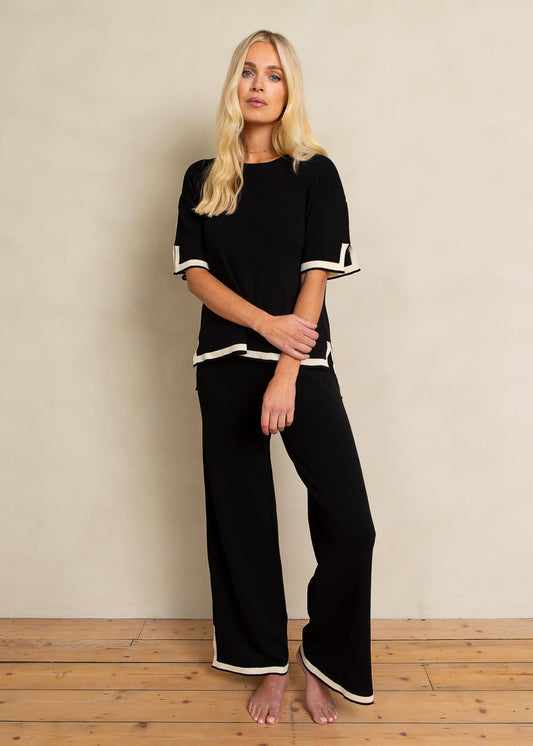 The Soft Wide Leg Loungewear Set - Plush Underwear