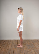 The Bridal Shorts Pyjamas: Ivory