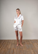 The Bridal Shorts Pyjamas: Ivory