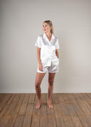 The Bridal Shorts Pyjamas: Ivory