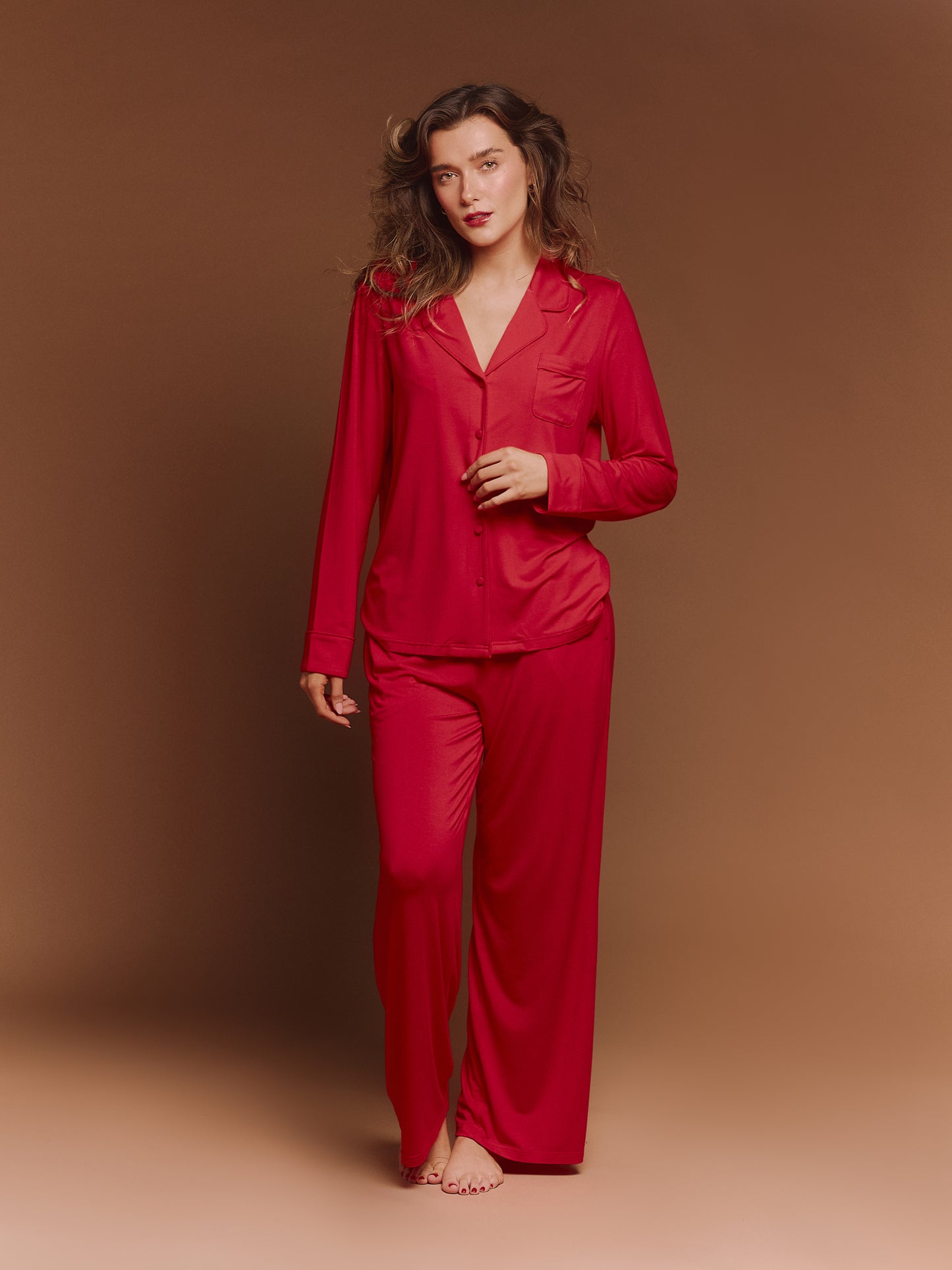 The Luxury Pyjamas in Red