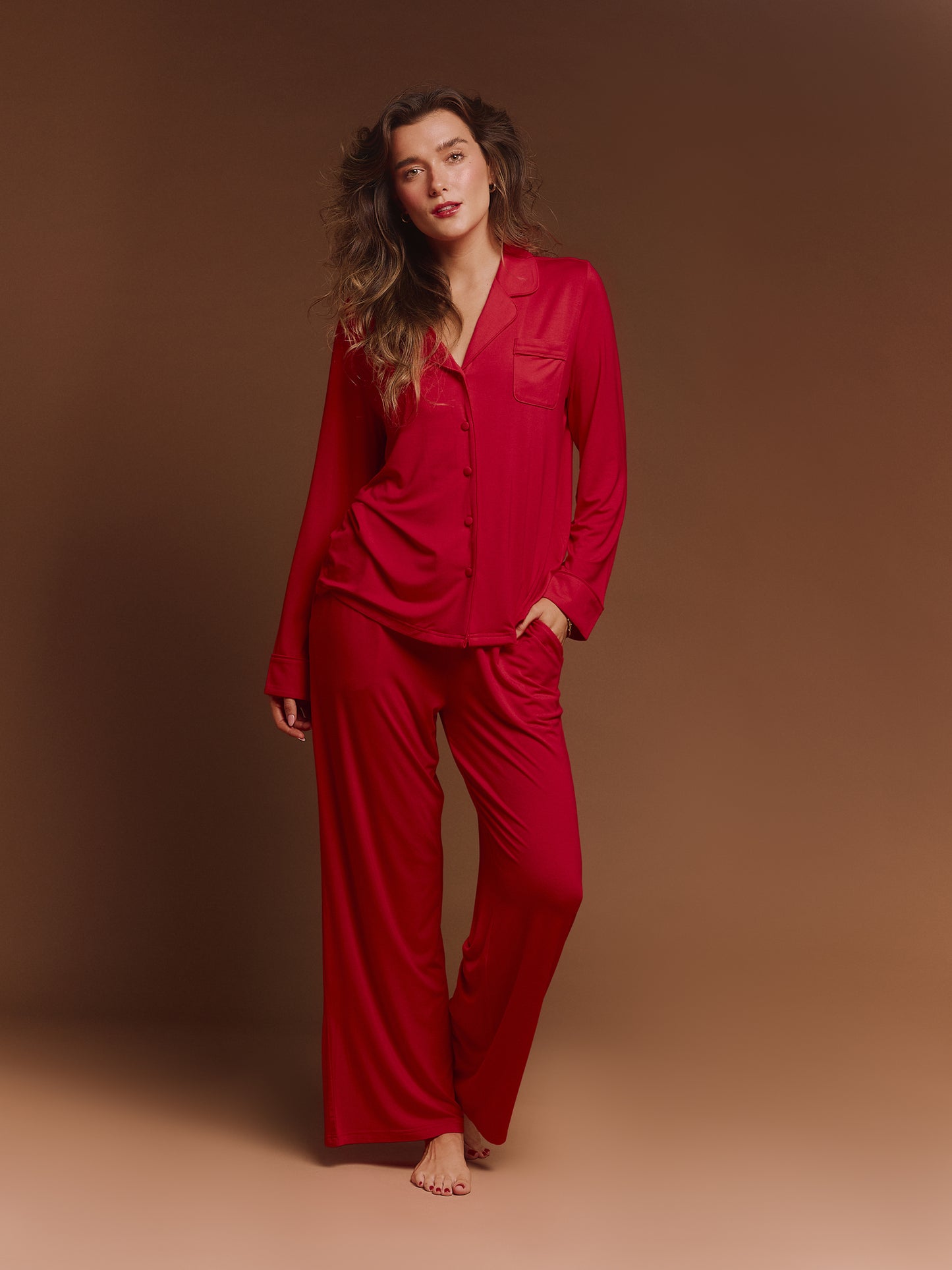 The Luxury Pyjamas in Red