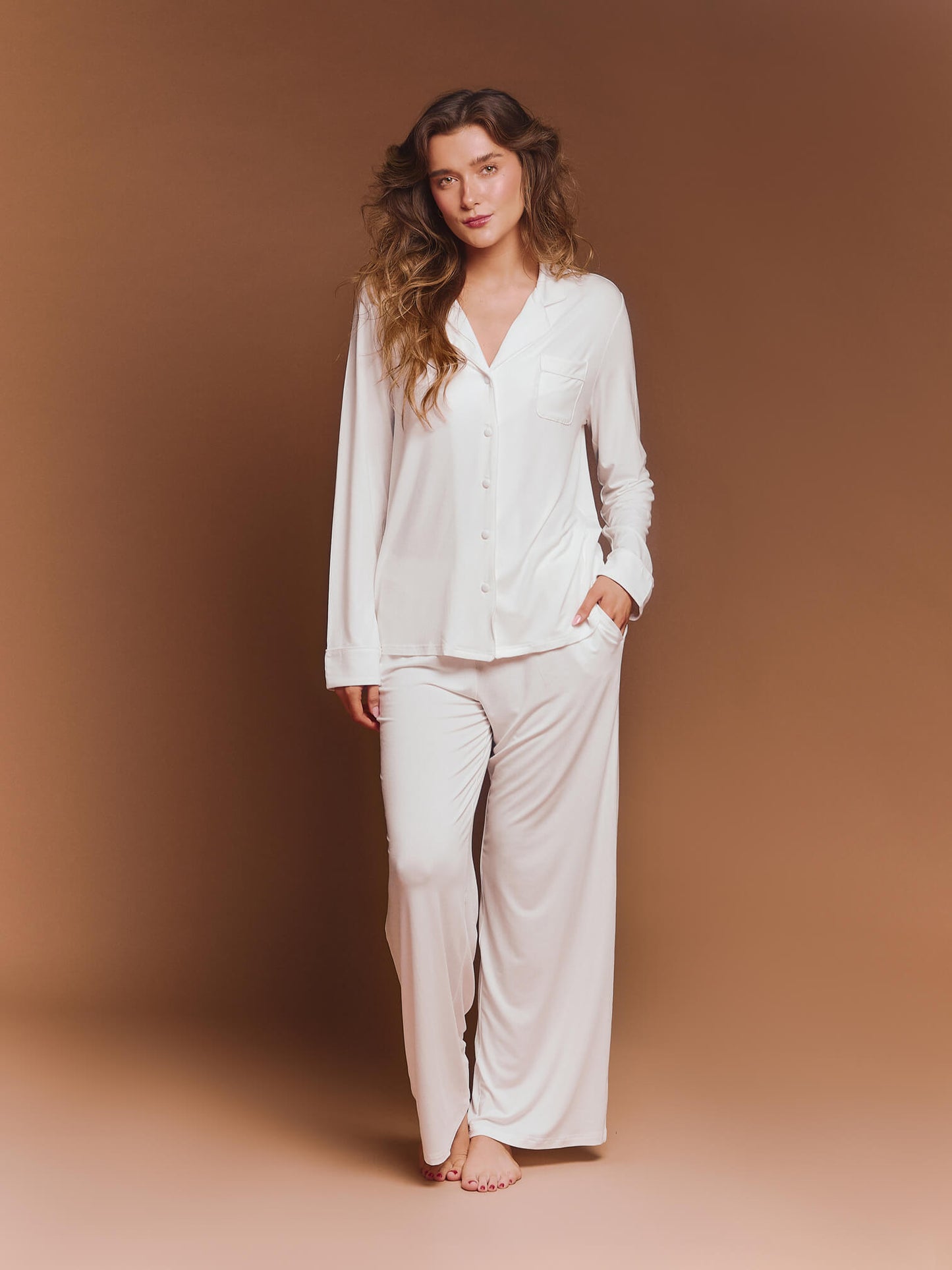 The Luxury Pyjamas in White