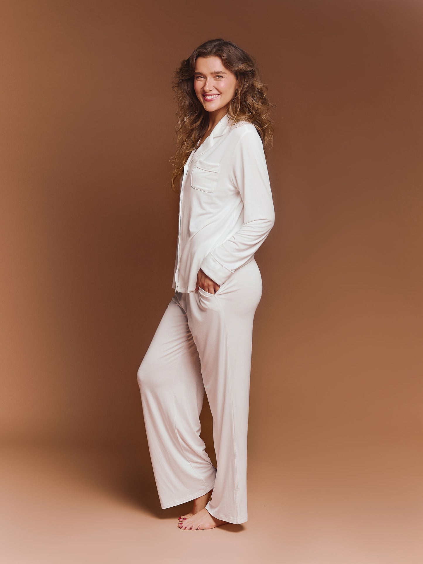 The Luxury Pyjamas in White