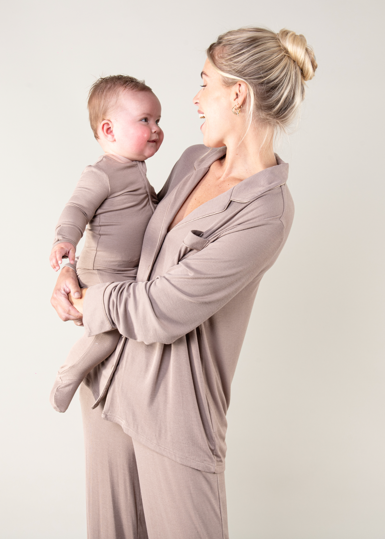 Ribbed Bamboo Sleepsuit