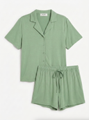 The Summer Shorts Bamboo Set in Matcha