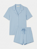 Luxury Blue Striped Women's Pyjama Shorts