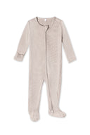 Ribbed Bamboo Sleepsuit in Cream