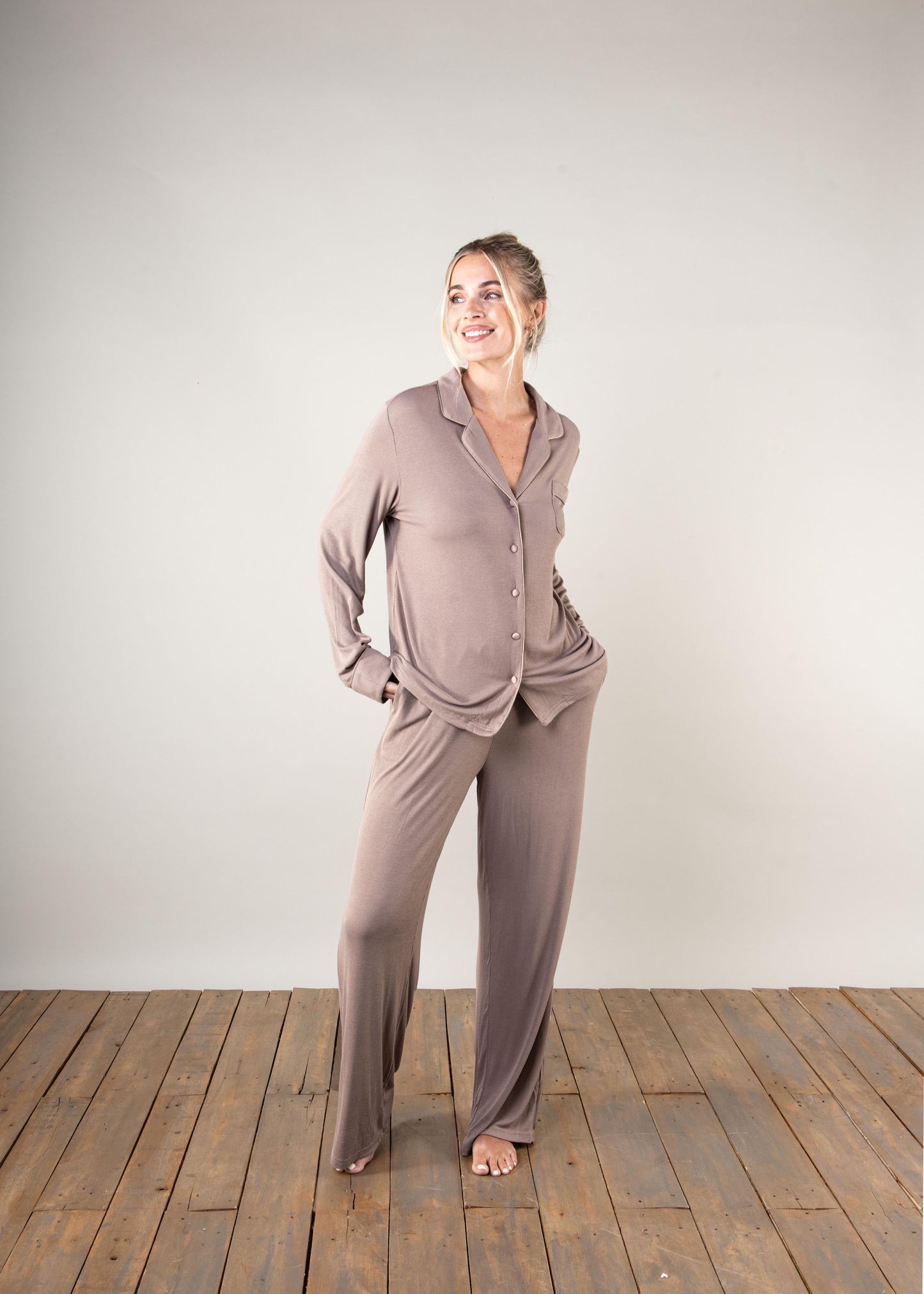 The Luxury Pyjamas in Taupe