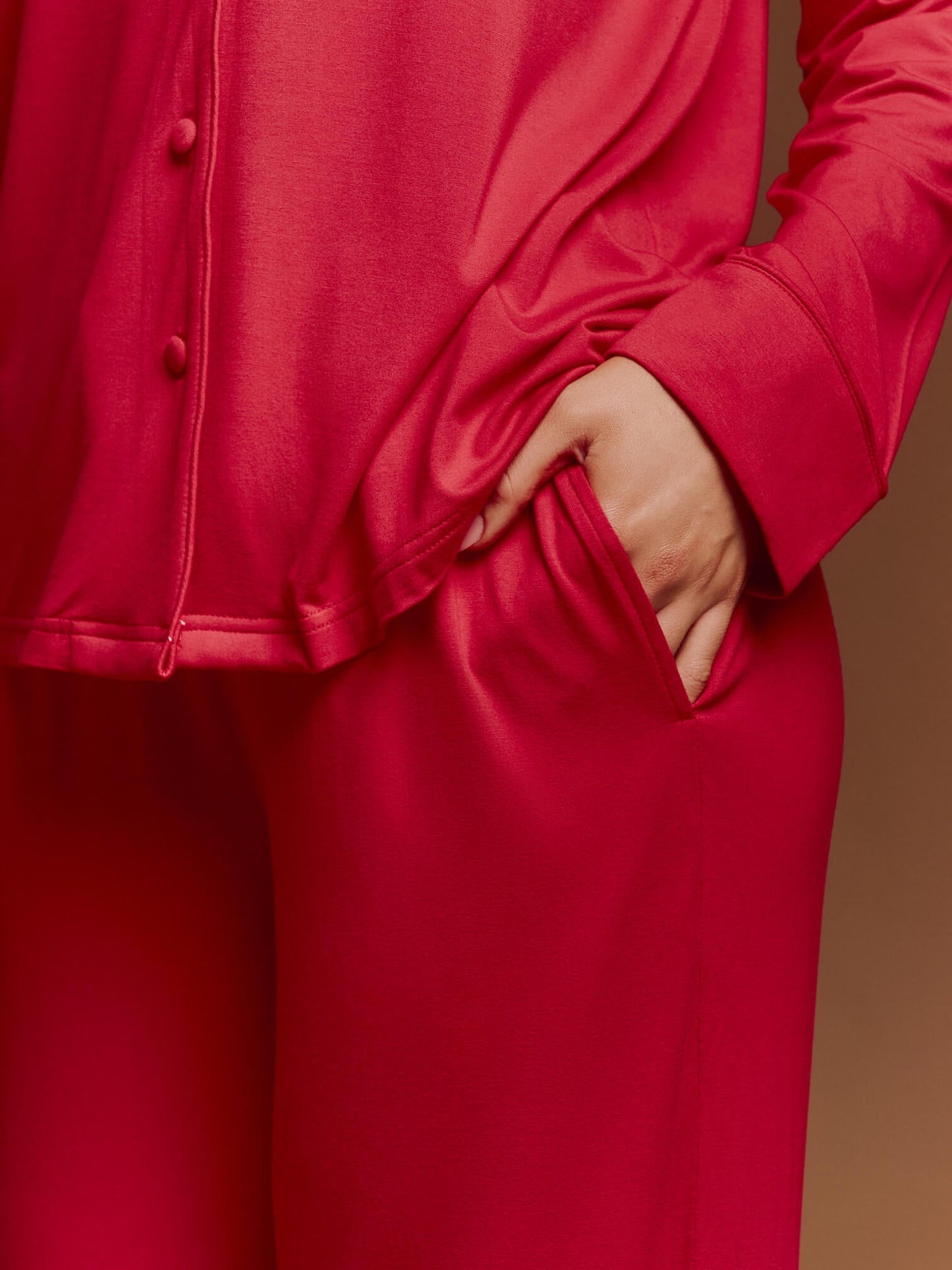 The Luxury Pyjamas in Red - Plush