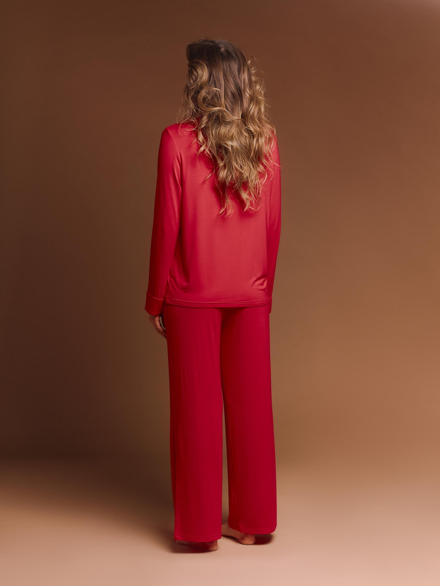 The Luxury Pyjamas in Red - Plush