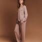 The Luxury Pyjamas in Taupe - Plush