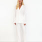 The Luxury Pyjamas in White - Plush