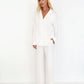 The Luxury Pyjamas in White - Plush