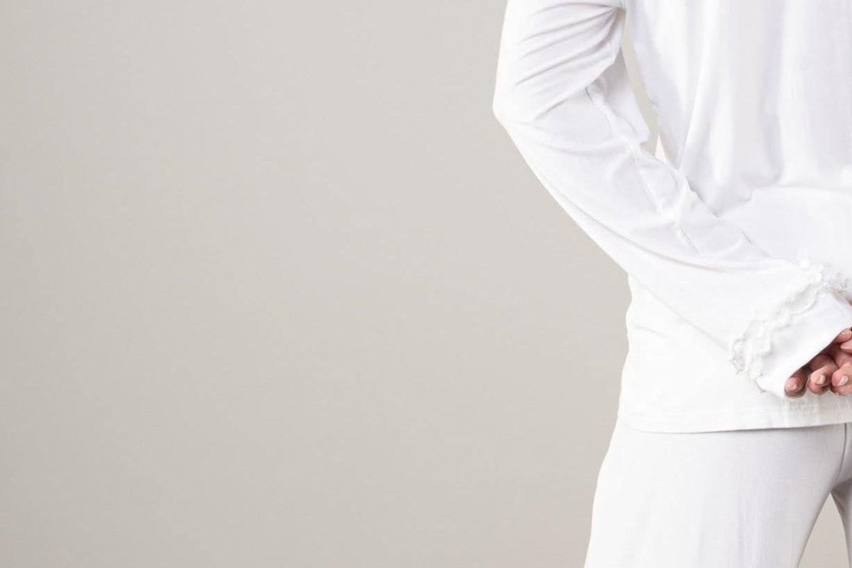 The Luxury White Ruffle Pyjamas