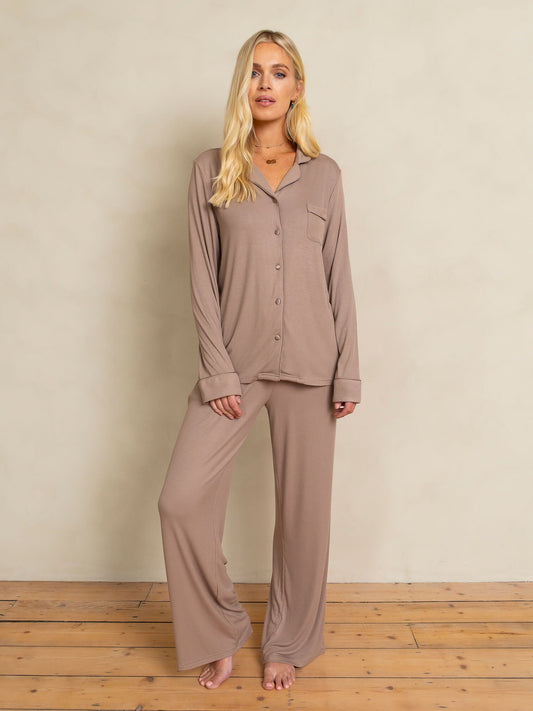 The Luxury Pyjamas Taupe - Plush Underwear